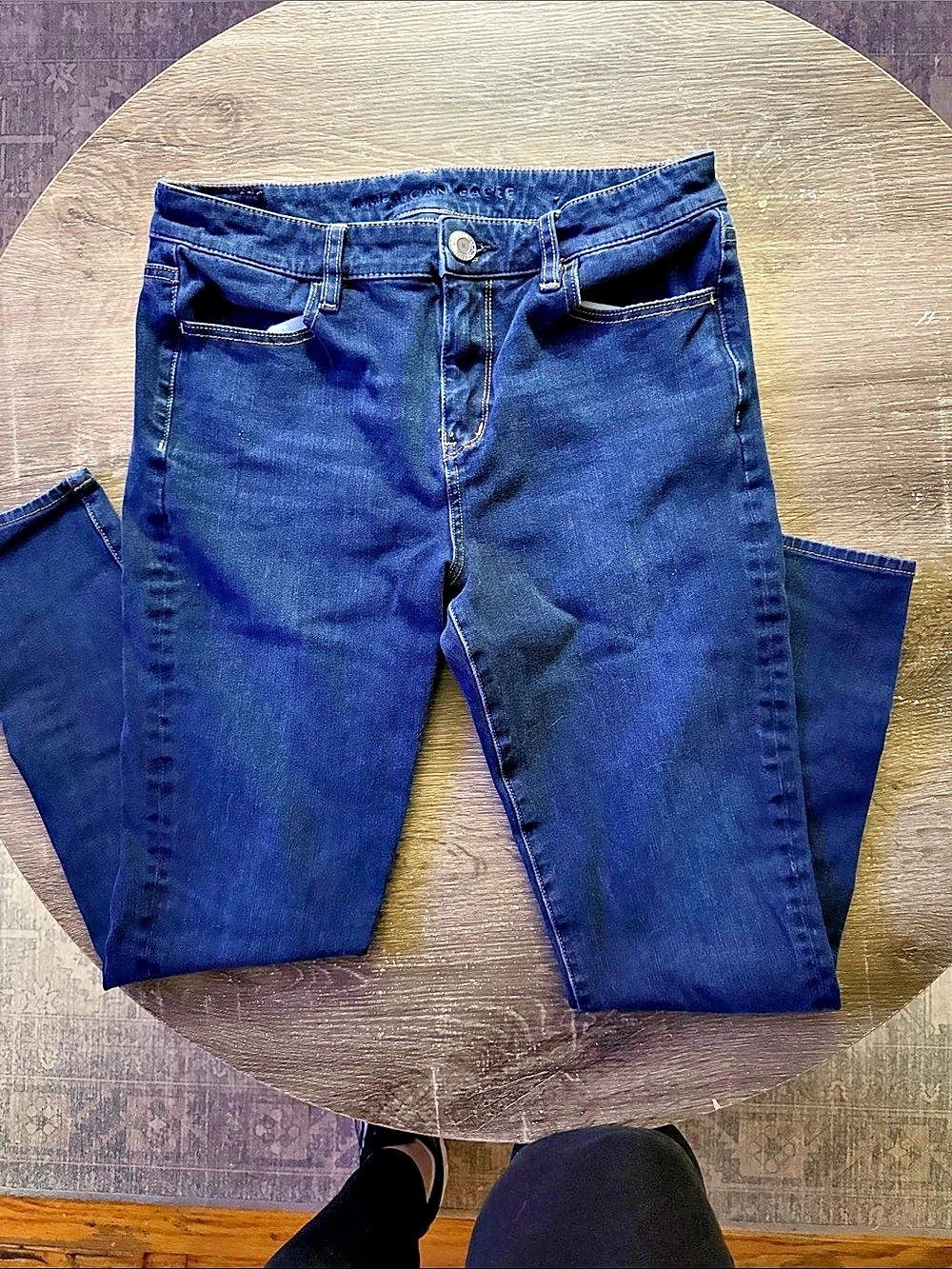 American Eagle The Dream Jean Slim Jeans Blue Waist 10